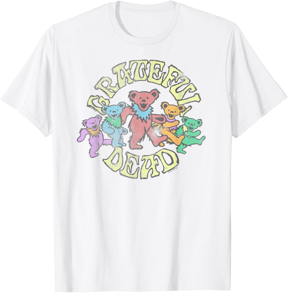 Amazon.com: Grateful Dead Vintage Dancing Bears Band T-Shirt
